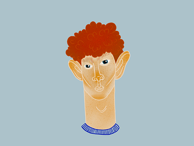 King Krule AKA Edgar the Beatmaker 🎙Portrait blue eyes boy ginger gingerbread man minimalistic singer