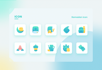 Ramadan Icons Pack app design flat icons iconset illustration muslim ramadan ramadan kareem ui vector