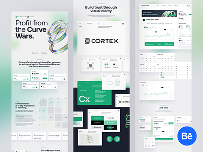 Cortex: Case Study 3d behance blockchain branding cortex crypto crypto 3d crypto branding curve defi ethereum madebyproperly properly ui ux