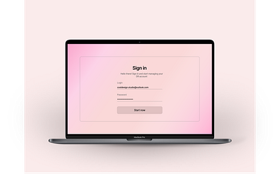 Freelance photographer platform_Sign up page ui website design