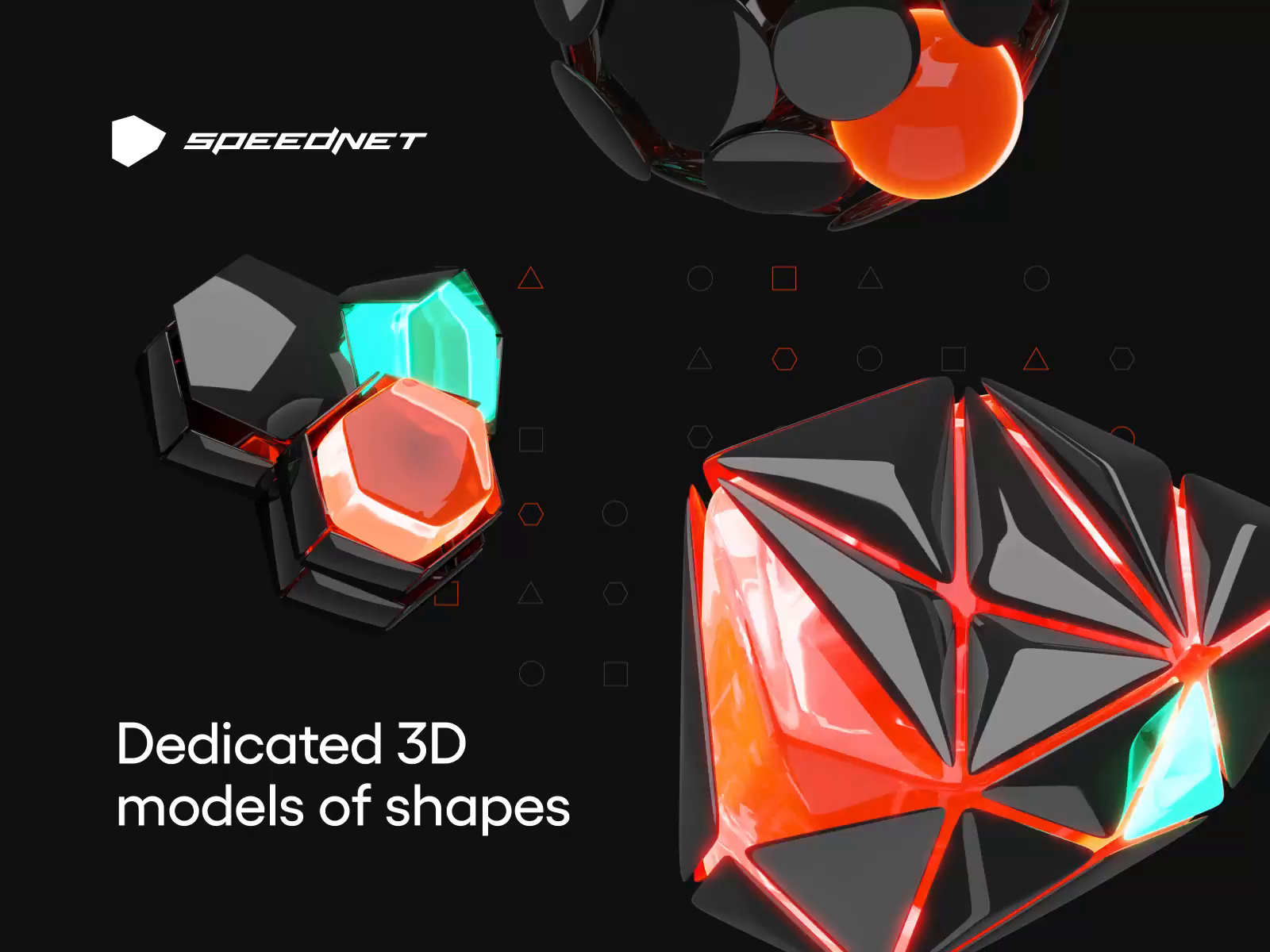 Speednet - 3D Shapes by Mateusz Madura for Vision Trust on Dribbble