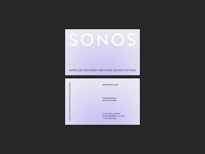 Sonos - Brand Identity audio brand identity branding business card business card design business cards clean design gradient idenity illustration logo minimal trend typography ui ui design ux vector visit card