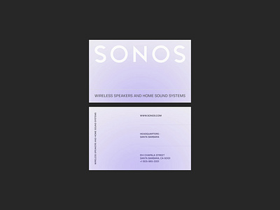 Sonos - Brand Identity audio brand identity branding business card business card design business cards clean design gradient idenity illustration logo minimal trend typography ui ui design ux vector visit card