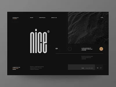 Nicescale - Science Website concept concept dark theme design fullscreen minimal minimalist science slider typography ui ux web web design webdesign webdesigner website website concept website design websites