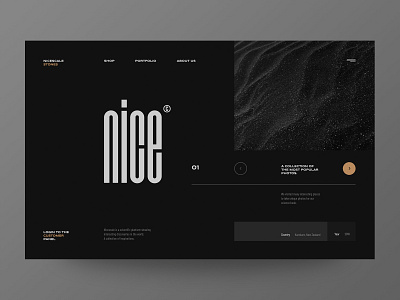 Nicescale - Science Website concept concept dark theme design fullscreen minimal minimalist science slider typography ui ux web web design webdesign webdesigner website website concept website design websites