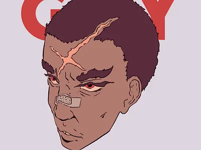 Guy | Floating Head 2d art anime character design digital art editorial fashion fashion illustration illustration line work procreate