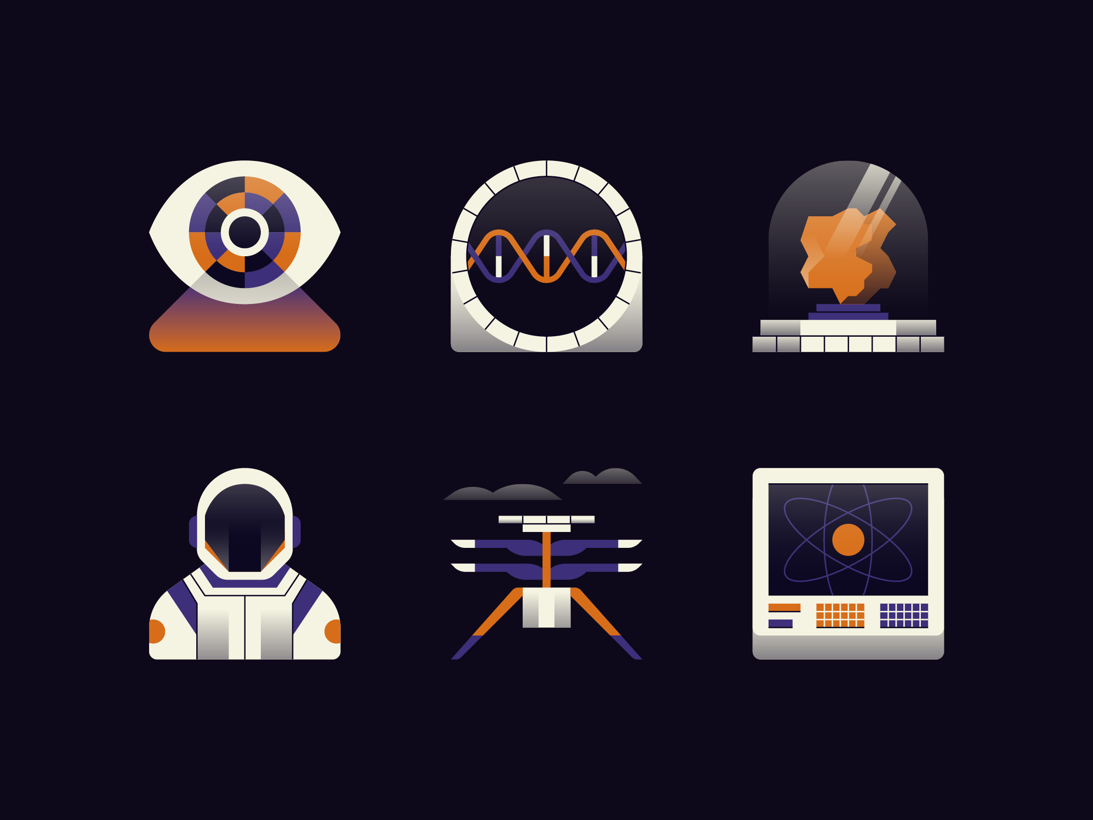 Example of Mars Exploration Icons