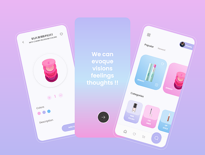 Beauty Shop - App Design 2021 app apps design beautyshop branding design designers following landing page makeup popular design popular shot trendy typography ui uiconcept uidesign uiux ux uxdesign