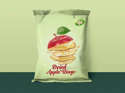 Dried Apple Rings Packaging advertising design brand branding branding design design dribbble febin raj identity minimal packaging design typography vector