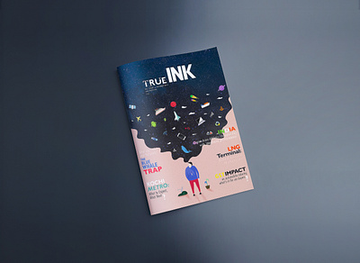 Magazine Cover: True INK (2017) adobe branding branding and identity branding concept branding design graphicdesign illustration magazine magazine cover magazine illustration posters typography