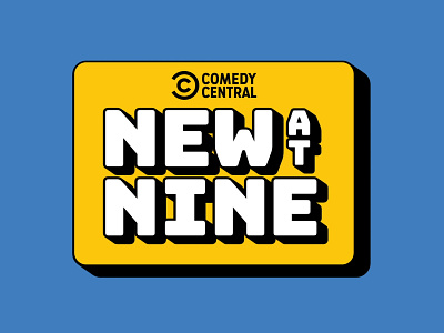 Comedy Central - New at Nine 2d adobe after effects adobe illustrator art direction branding broadcast campaign conceptual fun graphic design logo logo animation motion graphics playful
