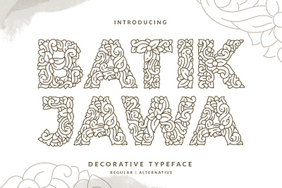 Batik Jawa Font brush lettering design font handlettering handmade illustration layout lettering typeface typography