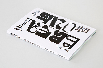 Cihan Tamti — Breakout–100 Posters Book design graphic design slanted