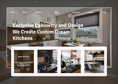 Kitchen Counter-top design ui ux web