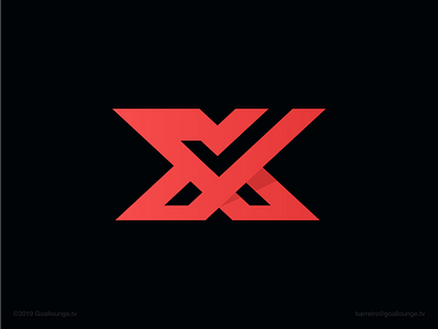 XRC — Logomark© bold brand designer brand identity branding claudio barreiro clean data design events goallounge tv icon illustrator letter x logo logomark logos modern product designer success symbol