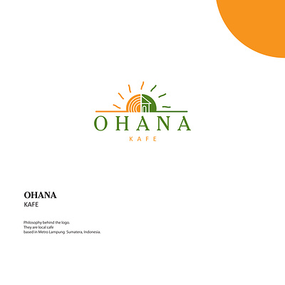 logo design " ohana kafe " branding graphic design logo visual design