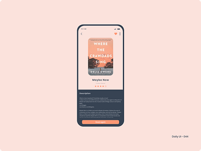 Daily UI 044 - Favorites book favorites reading