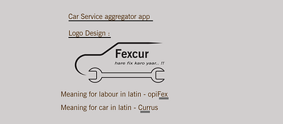 Logo Design for "Fexcur" app design icon illustrator logo ui ux