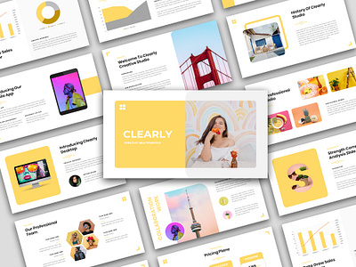 Clearly - Business Presentation Template agency business clean clearly colorful company corporate creative design elegant google slides infographic keynote modern pitch deck pitchdeck portfolio powerpoint presentation