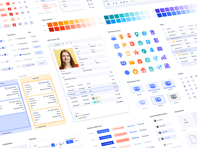 Ninox Design System brand brand identity branding branding design color scheme design systems icon design icons marketing icon styleguide ui ui style guide user interface visual identity