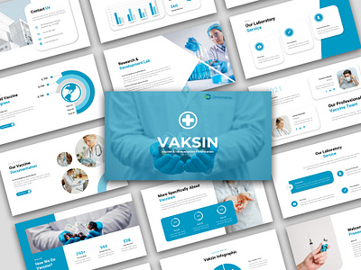 Vaksin - Vaccine & Immunization Presentation Template agency business company profile corporate creative ecommerce elegant entrepreneur finance immunization keynote medical modern pitchdeck portfolio powerpoint presentation vaccine vaksin