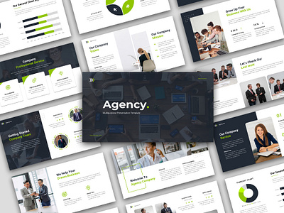 Agency Multipurpose Presentation Template agency business company company profile corporate creative data report diagram ecommerce elegant entrepreneur excel finance keynote modern pitchdeck portfolio powerpoint presentation