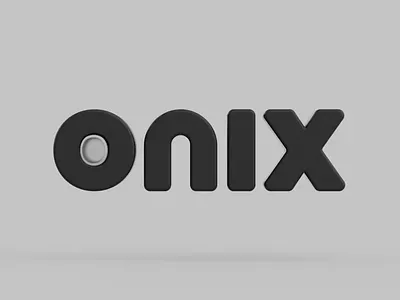 Onix 3d abstract animated c4d dark design glass illustration redshift ui8