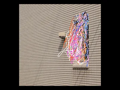 Ex.292 abstract album art block colorful ep lines lp music rainbow record sleeve vector vinyl warm