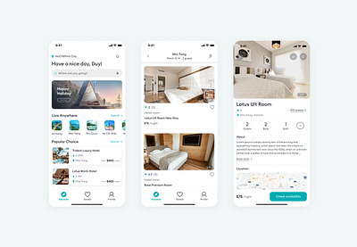 Hotel Booking App app booking design travel ui