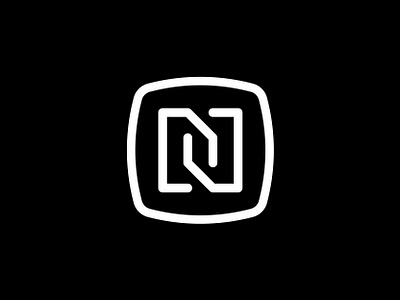 N Logo abstract athletics badge brand branding digital geometric icon identity letter lines logo mark media minimal modern n sports symbol type