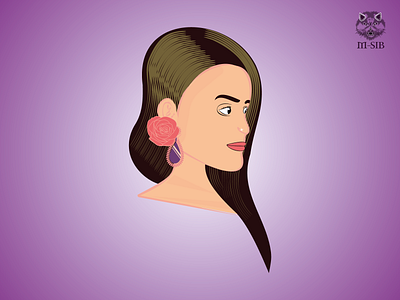 desi girl vector vectorart vectorportrait