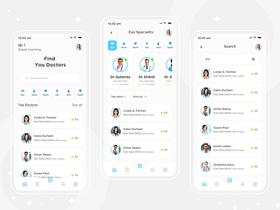 Medical app appointment booking design homepage medical medicine mobile app new trende ui uidesign uiux ux