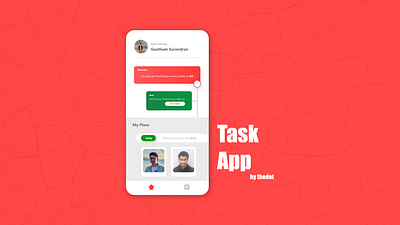 Task App Shot task ui xd