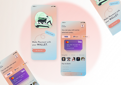 Wallet App concept ui branding design mobile mobile app mobile app design mobile application mobile design mobile ui ui ui design uidesign wallet app wallet ui