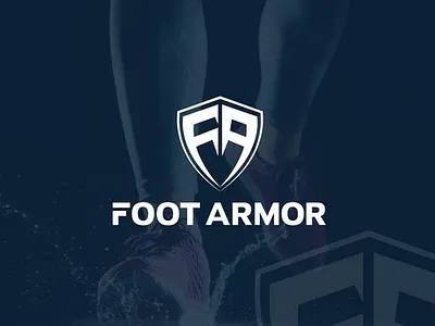 Foot Armor branding ecommerce fiverr fiverr.com fiverrgigs flat graphic design logo designer minimalist modern