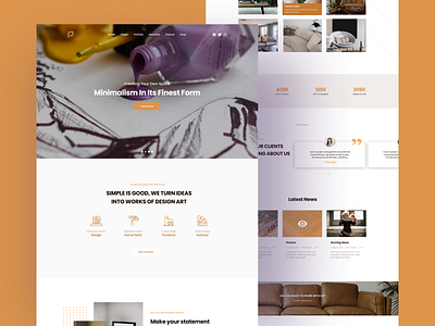 Home Decoration colour custommade home decor home decoration homepage interface interior landing landing page ui landing pages site ui userinterface ux webdesign