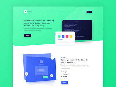 get started page exploration blue design hero hero design illustration landing page ui ui design ux web design