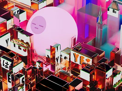 Shibuya 3024 3d c4d illustration redshift