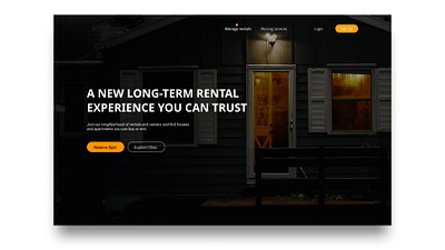 HOME RENTAL HERO design ui ui design web web ui design website website concept