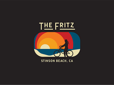 Fritz Bikes — Stinson Beach, CA branding design illustration logo