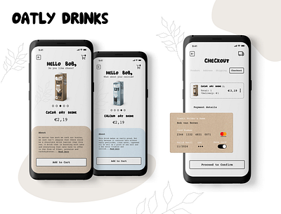 #DailyUI Credit card Check out screen | Oatly Drinks checkout page creditcard dailyui 002 ecommerce future green mobile ui oatly plantbased ui