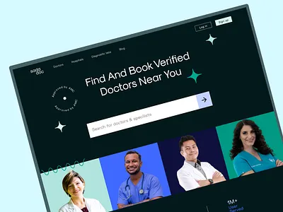 Sadadoc - A doctor appointment booking Website and Mobile App branding doctor booking web graphic design illustration landing page minimal sites modern web designs ui ui design ui trend ux ux design web design web ui ux