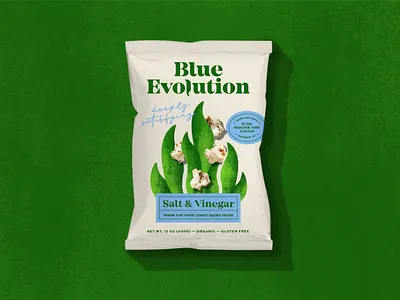 Blue Evolution - Popcorn Packaging - Concept 2 flame icon illustration ocean packaging pasta seaweed