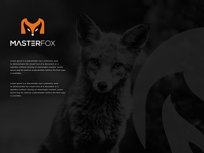 MASTER FOX logo concept brand branding design graphic design illustration logo motion graphics ui ux vector