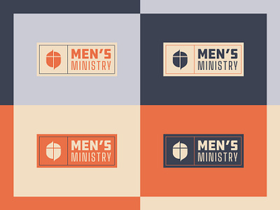 Men's Ministry Logo church church branding church design colors logo design masculine men ministry type typography vector