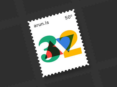 arun.is newsletter 013 arun.is logotype number number logo numerals overprint stamp triangles