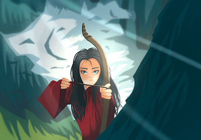 Mulan digital art digital illustration illustration illustration art illustration procreate procreate