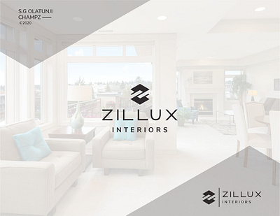 Zillux Interiors Logo Design logo logo design branding logodesign minimalist logo modern logo