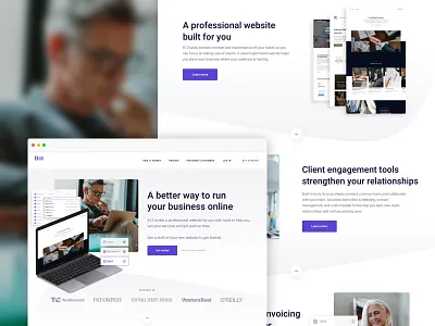 B12 Website Overhaul - Homepage branding design graphic design layout ui ux web website website design