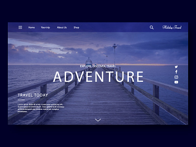 Travel Web Ui branding graphic design logo travel agency travel app travelling ui ux web design web ui website